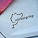 LondonDecal NURBURGRING Autocollant en vinyle pour fenêtre de voiture, n'importe quelle couleur (M)