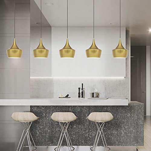 Lampe suspendue dorée pour éclairer efficacement la table à manger - 2