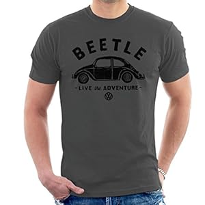 Volkswagen Beetle Black Live The Adventure T-shirt voor heren