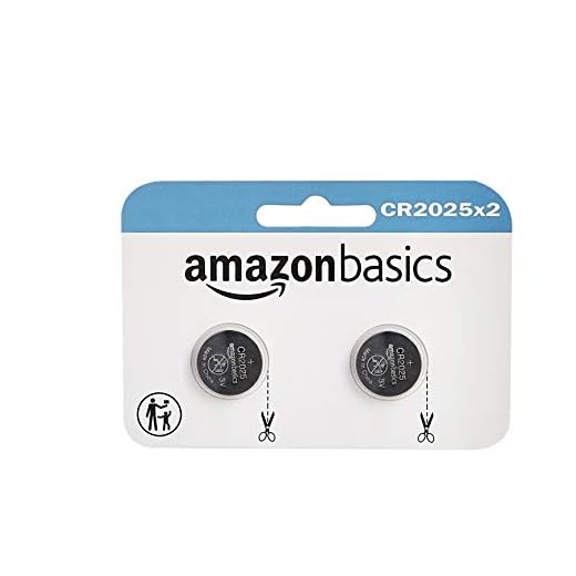 AmazonBasics CR2025 Lithium Coin Cell Battery - 2-Pack (Packaging may vary)