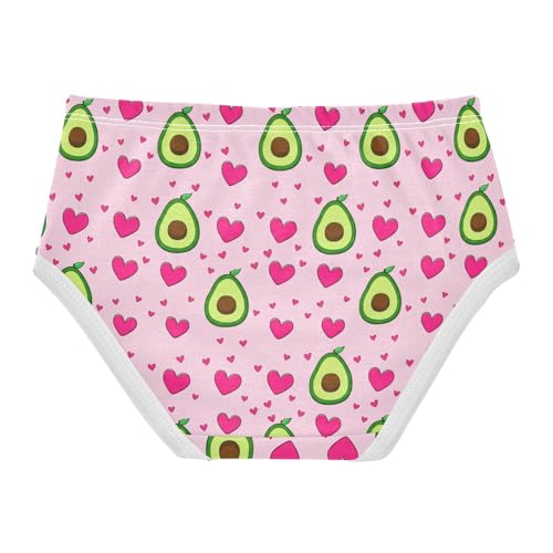 Cute Avocados Pink Heart Toddler Girls's Underwear 2T 202c17802