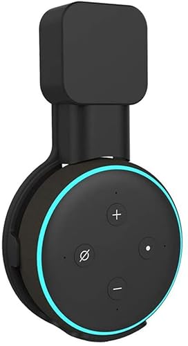 Outlet Hanger Mount for Echo Dot, Speaker Wall Mount Hanger, Clever Space Saving, Perfect Accessories Without Messy Wires, for Kitchen Bedroom & Bathroom/9 (Color : Black)