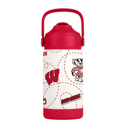 Image of Logo Brands NCAA Mascot Stainless-Steel Kids Bottle -Soft Silicone Mouthpiece, Easy To Carry, Kid-Friendly Design- Great For School & On-The-Go
