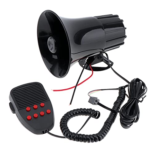 Sirena de bocina de 12 V para coche, furgonetas, camiones, motocicletas, barcos, alarma de advertencia con altavoz de 150 dB y 100 W