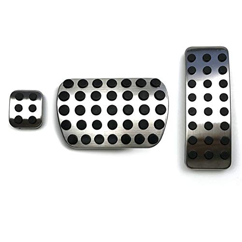 ihreesy Brake Accelerator Pedal Cover,Stainless Steel Gas Brake Foot Pedal Pads Covers Kit Fit for MercedesBenzA B CLA GLA ML GL R Class W176 W245 W246 C117 W117 X156 W164 W166 X164 X166 W251,AT