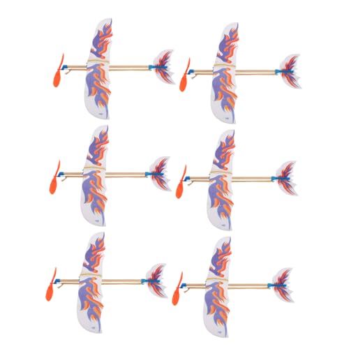 Vaguelly 6 Stück Gummiband Flugzeugmodell Bausatz