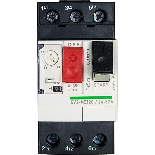 Disjoncteur moteur GV2-ME21C interrupteur magnétothermique triphasé pour armoire électrique