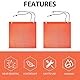 Yuikome 6 StüCke 18X18 Gittergewebe Sicherheits Flaggen Orange Warnen Flagge Bungee Sicherheits Flagge Gute Sichtbarkeit Wetterfeste Flagge mit ÖSen