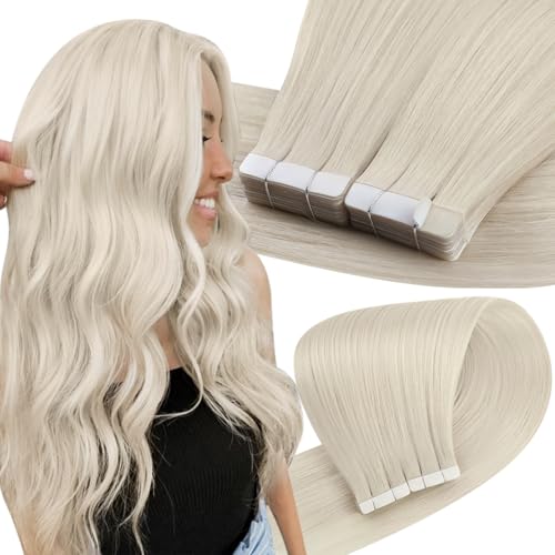 Easyouth Blonde Tape-in Human Hair Extensions 12 Inch