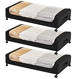【Coulissant Et Réglable】Boîtes De Rangement Sous Le Lit avec 4 roues tournables à 360 °. Que vous réorganisiez votre espace ou nettoyez sous votre lit, vous pouvez le déplacer facilement. En cas de non-utilisation, la conception amovible permet un rapprochement simple et un stockage compact.