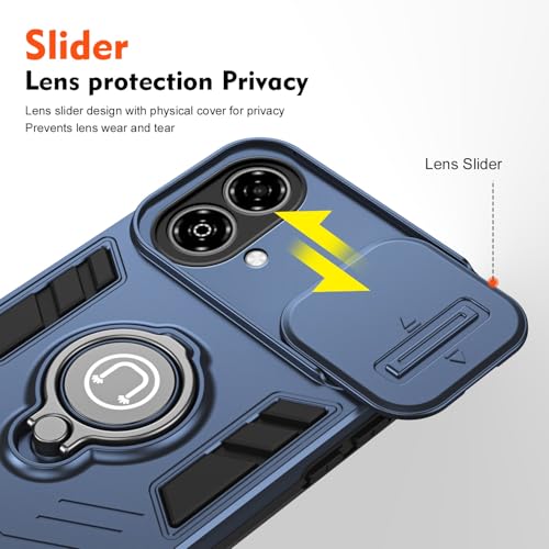 Coque de protection robuste ZTE Blade A35E militaire avec cache objectif - 2