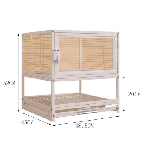 Cage à oiseaux extensible avec fils horizontaux épais pour petits oiseaux