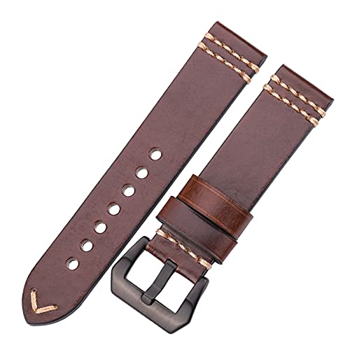 Bracelet de montre 24mm en peau de vachette pour remplacer un bracelet usé