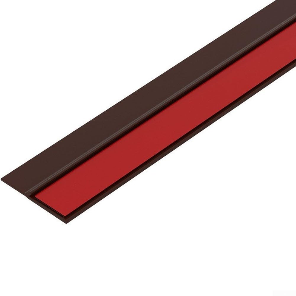 Entgoinggo Self Cabinet Door Gap Filler Strip for Wardrobe, Designed to Block Dust and Minimize Noise with Flexible PVC Material (D)