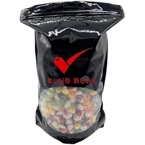 Klub Bulk Premium Freeze Dried Candy Crunchy Comets-2.5 lb Fruity Crispy Crunch Candy Popping into a Unique Shape Bursting With Flavors.Delicious Candy Freeze Dried for Ultimate Freshness Perfect for Valentine's Day, Easter, Halloween, & all Holidays! Ideal for Candy Bowls, Dessert Tables, Parties, Snacking and Sharing, and More(40 oz) Cover