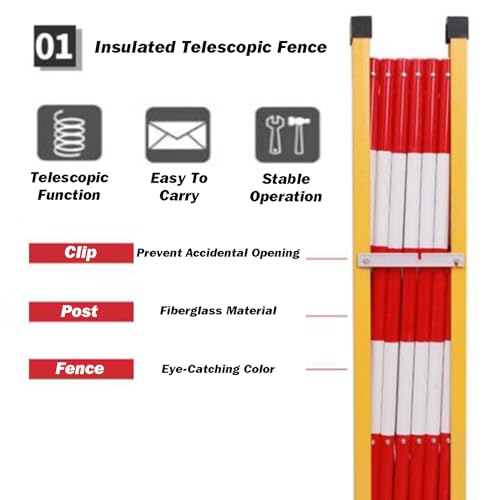 Barrière de circulation rétractable pour interdire zone dangereuse