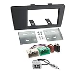 Einbaugrösse 2-DIN Carmedio Volvo S60 (R/H) 00-03 2-DIN Autoradio Einbauset in original Plug&Play Qualität mit Antennenadapter Radioanschlusskabel Zubehör und Radioblende Einbaurahmen schwarz