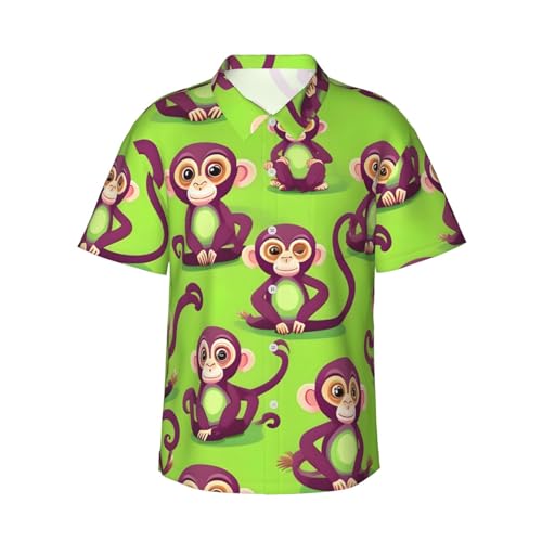 Chemise hawaïenne homme verte pour les vacances d'été à la plage