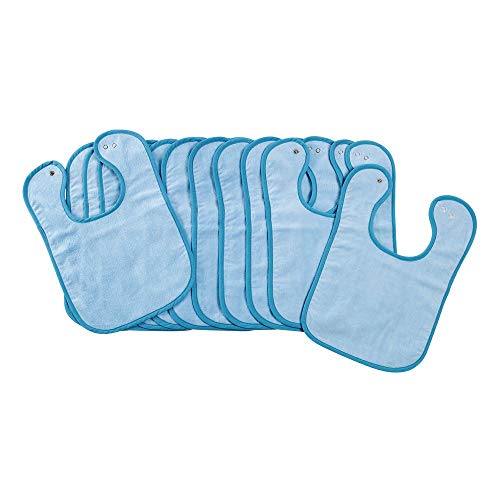 Environments Dozen Blue Bibs with Snaps (Item # 900159)