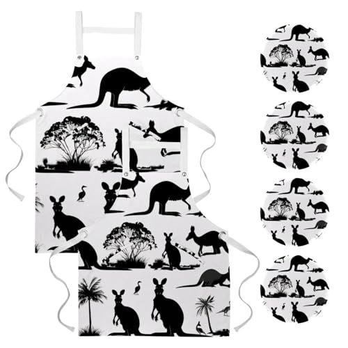 Tablier de cuisine pour pâtisserie et nettoyage de la maison lot de 2