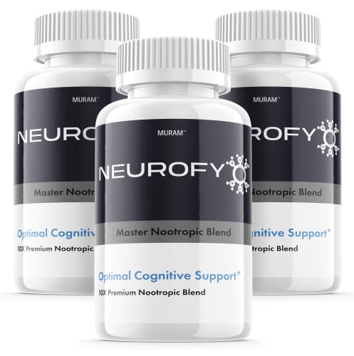 (3 Pack) Neurofy Nootropic Supplement, Master Nootropic Neurosky Blend, 3 Bottle, 90 Day Supply, (180 Capsules)