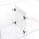 QoTang Aquarium Trennwand,Fisch Tank Teiler Acryl Aquarium Tank Trennung Fischseparator Fischseparator Aquarienabscheider Transparente Platte mit 8 Saugnäpfen (25x30 cm)