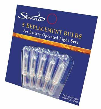 Celebrations Lighting T1RY2113 Battery Operated Replacement Bulb - Clear