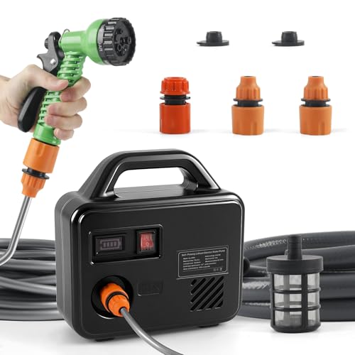 bumxca ���z���E�H�[�^�[�|���v �[�d�� �����|���v �y�}�L�^ �݊��i�z �d�����|���v ���ݏグ �y100W 15L/min �ő�g��15M �ő�z��4M�z �R�[�h���X ����/�r���|���v �}�L�^18V�o�b�e���[�Ή� �_��/���/������/�����/������/