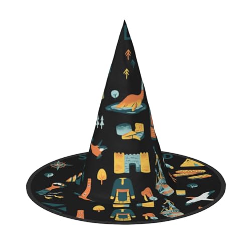 Cxzmnba Paquete de 2, sombrero de fiesta de comida y cultura escocesa, sombrero de Halloween, artículos esenciales para festivales, disfraz y cosplay, talla única