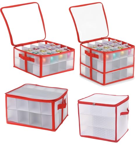 LS-LebenStil Aufbewahrungsbox für 32 Weihnachtskugeln...