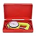 Thickness Gauge Industrial Thickness Gauge Round Thickness Tester Round Dial Thickness Gauge Thickness Measuring Tool Thickness Gauge 0.1mm High Accuracy 0 to 20mm Range Round Dial