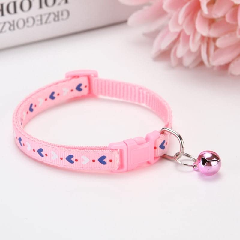 LitVibes Cat Collars Breakaway With Bell & Love Design,Kitten & Small Dogs Soft Adjustable,Safe,Solid & Protection For Cats & Puppies,Cute Kitty Neckband With Love Design(Pink),?14 cm,W_2 cm (B0BN8LGKF9) Amazon Price History, Amazon Price Tracker