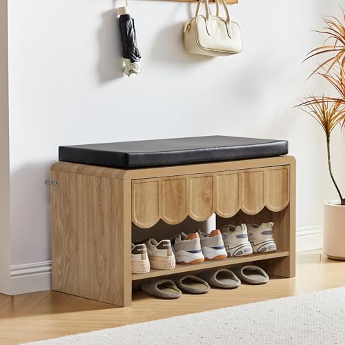 Banc de Rangement à Chaussures pour Entrée Étroite et Salon Moderne - 2