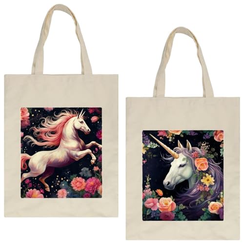 HOHODIY Unicorn Tote Bag for Women