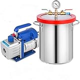  VEVOR Vakuumpumpe 3CFM Unterdruckpumpe Vakuumgeräte Pumpe 220V Vakuumpumpe Unterdruckpumpe