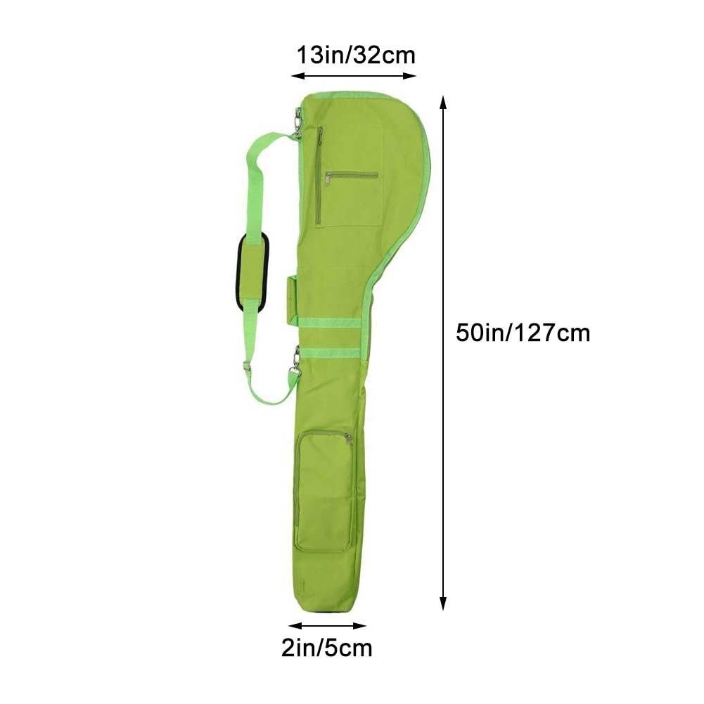 Hrippy Bolso De Transporte De Golf Bolso De Club De Golf Plegable Bolso De Viaje De Golf con Cremallera con Bolsas De Golf Nylon Bolso De Entrenamiento De Golf Ajustable