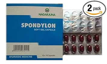 Nagarjuna Herbal Concentrate Spondylon Capsule Pack Of 2 (10 cap. Each)