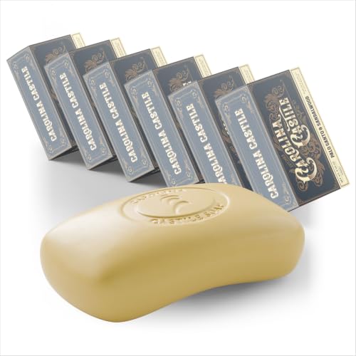 Image of Carolina Castile Soap Palo Santo & Sandalwood Bar Soap - Triple Milled for a Smooth, Silky Lather - Made with Unsaponified Olive Oil & Fair-Trade Cocoa Butter for a Soft, Daily Wash - 5 oz