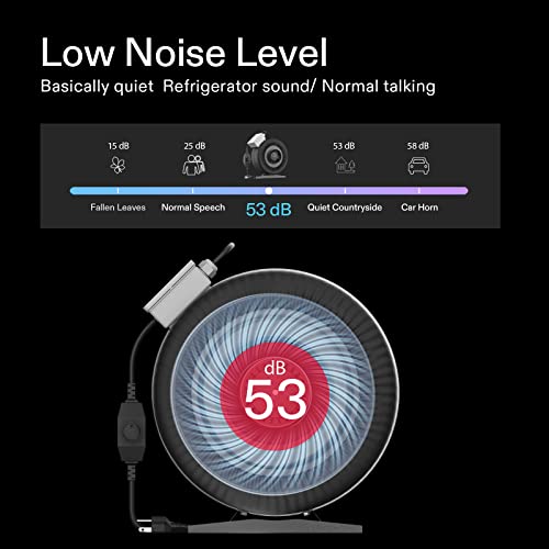 VIVOSUN Z8 8 Inch Inline Duct Fan, 740 CFM Ventilation Fan with Variable Speed Controller for Grow Tent, Indoor Garden Ventilation, Black