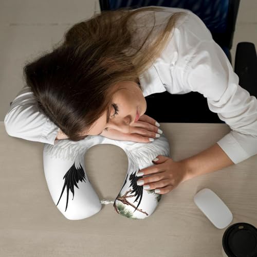 Almohada de viaje espuma viscoelástica negro tamaño único miniatura 7