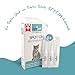 OptiPet Spot On Pipetten für Katzen 30x1ml - Hochwirksame Tropfen gegen Milben, Flöhe, Zecken & Läuse - Parasiten Abwehr Schutz bis zu 120 Wochen - Flohschutz, Zeckenschutz, Zeckenmittel für Katzen