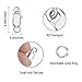 Dailyacc 925 Sterling Silver Lobster Clasp with Closed Jump Rings Gold Necklace Clasps and Closures for Jewelry Bracelet Extender,Made in Italy