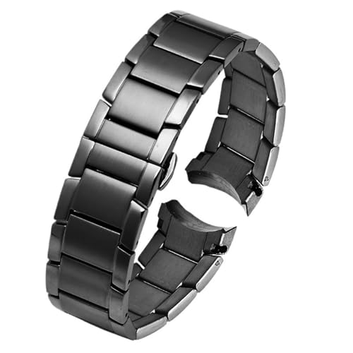 Bracelet de montre 22 mm en acier inoxydable universel pour montre connectée et quartz