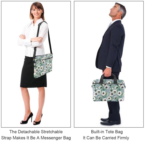 Maletín para portátil de 14.5 pulgadas multicolor con estampado floral 2
