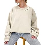 IZI POD Mama Sweatshirt Embroidered Heart on Kids Name, Custom Embroidered Sweatshirt for Mom, Perso