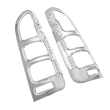 Car Rear Light Cover Trims 2Pcs Abs Chrome Car Tail Lamp Cover for Toyota for Hiace for Commuter 2008 2009 2010 2011 2014 Silver Exterior Vehicle Parts Decorate Taillight Guard