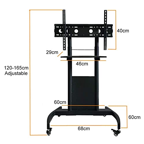 Soporte Móvil para TV 32" a 65" con Ruedas y Estante miniatura 3