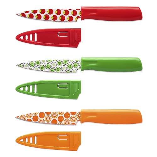 Hampton Forge – 3 Piece Printed Paring Knives with Blade Guards