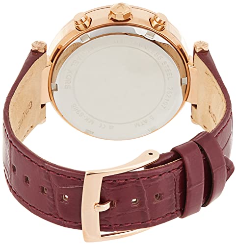 Michael Kors Parker Chronograaf Rood Leren Horloge - Image 3