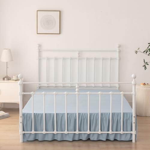 Image of Bed Skirt Twin Size 14 Inch Drop Ruffled Bed Skirt with Split Corners